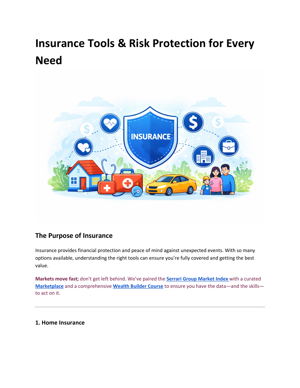 Insurance Tools & Risk Protection for Every Need cover