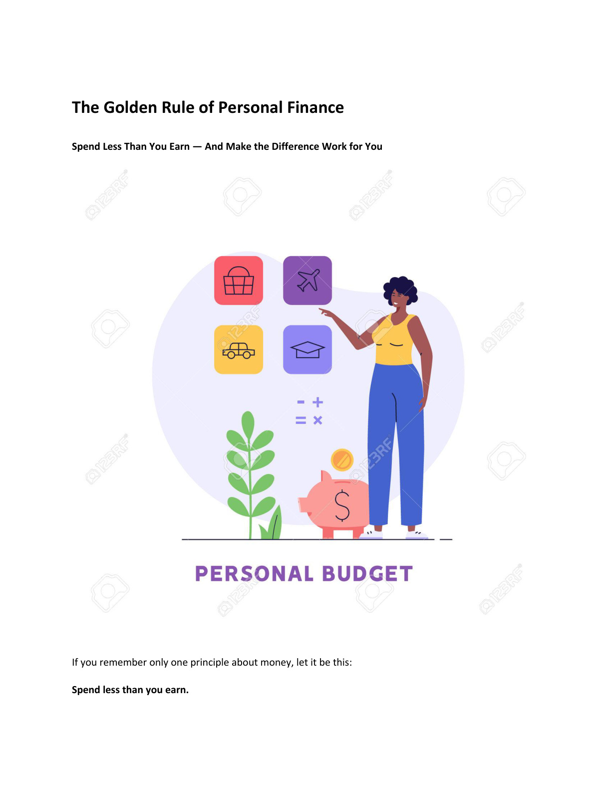 The Golden Rule of Personal Finance cover