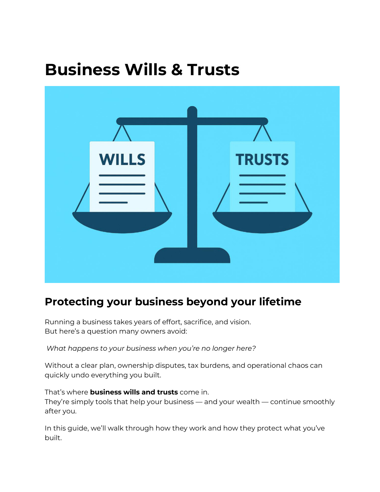 Business Wills & Trusts