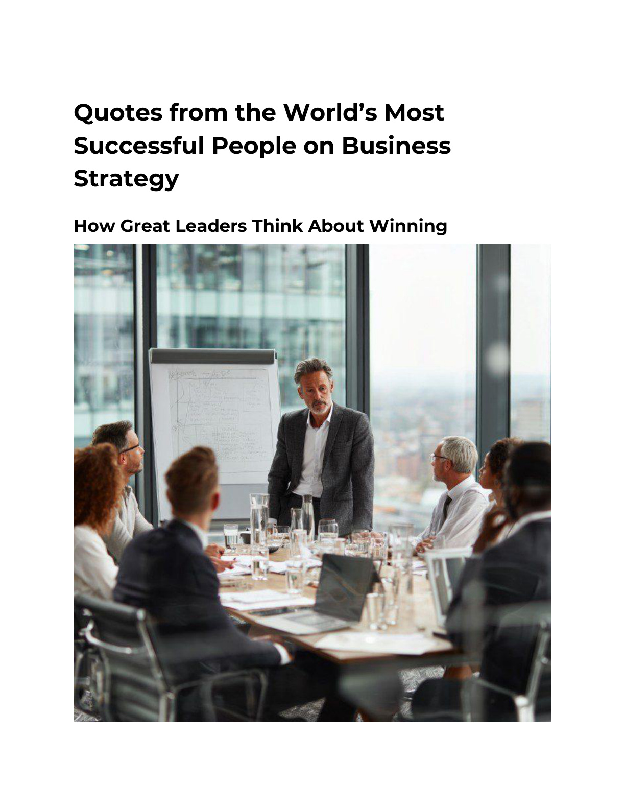 Quotes from the World’s Most Successful People on Business Strategy