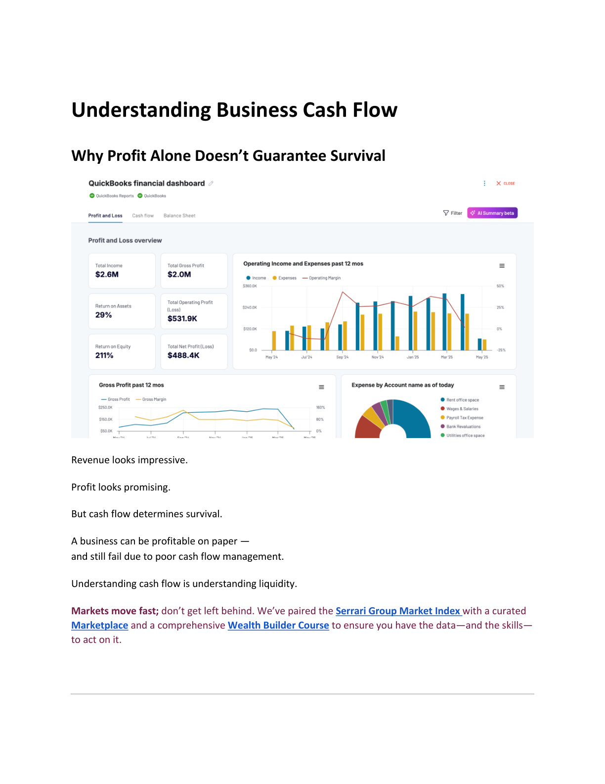 Understanding Business Cash Flow