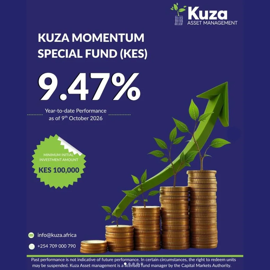 Kuza Momentum Special Fund (KES): 9.47% year-to-date performance as of 9 October 2026 — Kuza Asset Management