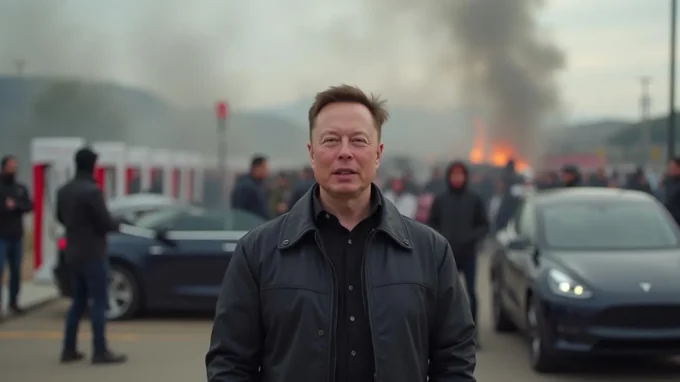 Elon Musk Urges Tesla Employees to Hold Stock Amid Market Turmoil and Political Backlash