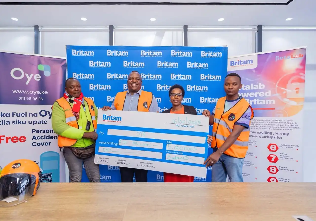 Britam invests KES 5M in fintech Oye to boost insurance and fuel credit access