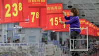 China slips back into deflation as CPI falls 0.4% in August