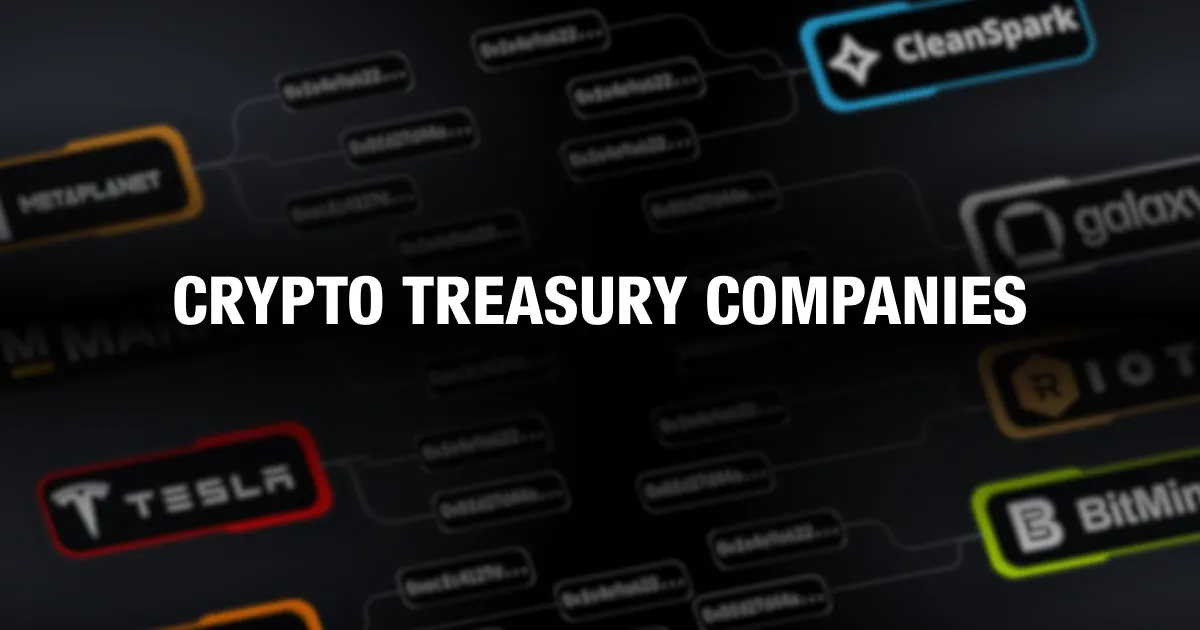 The Firms Behind 2025’s Biggest Public Crypto Treasury Deals