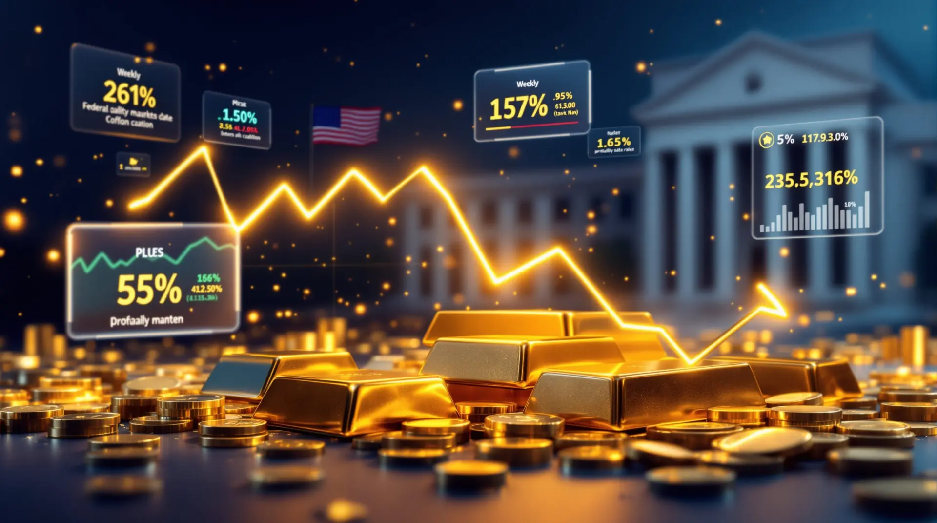 Gold Three Consecutive Down Weeks: Market Analysis