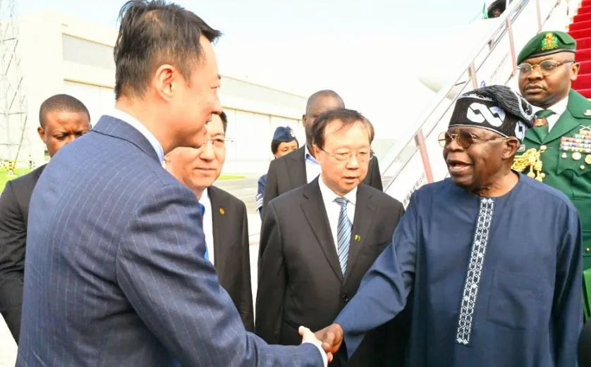 President Tinubu visited the China Railway Construction Corporation (CRCC)