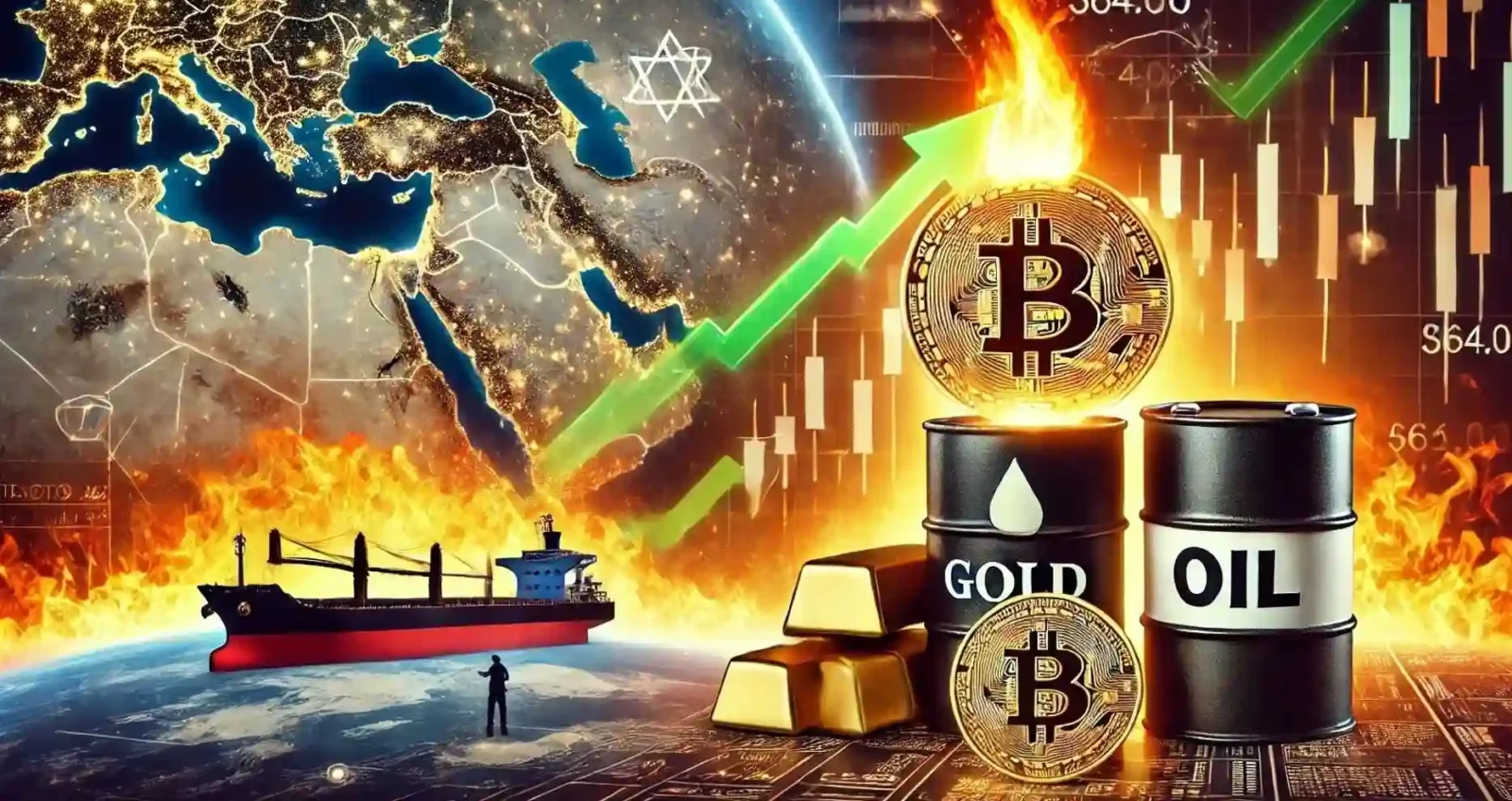 Bitcoin Retreats as Oil Surges and Global Markets React to Middle East Escalation