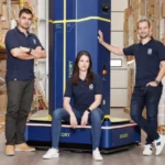 Dexory securing $165 million in funding, with warehouse automation, robotics, and data analytics visuals, highlighting how the investment is reshaping the logistics industry.