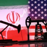 Global financial markets visualization with fluctuating stock charts and world map overlays, showing investor panic and relief driven by geopolitical tensions and underlying economic fragilities.