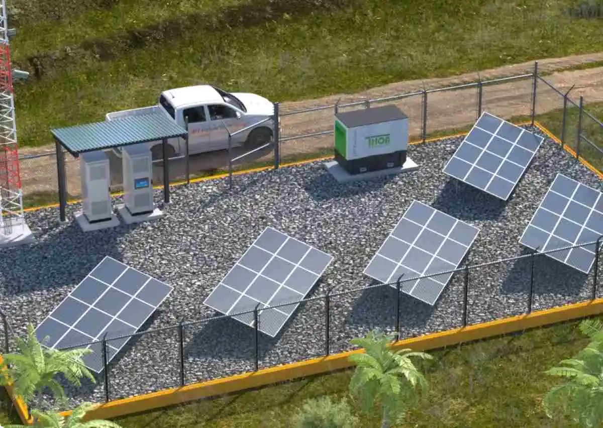 IFC supporting African telecom towers with clean energy solutions via IPT PowerTech partnership, highlighting $45 million investment in sustainable power infrastructure.