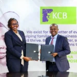 KCB Group securing Green Climate Fund support to reach 800,000 Kenyans, with visuals of green financing, community projects, and sustainable development impact across Kenya.