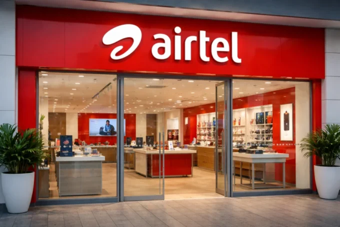 Airtel acquiring Nxtra in a $1 billion deal, with AI technology, data centers, and innovation visuals, highlighting India’s massive strategic bet on artificial intelligence.