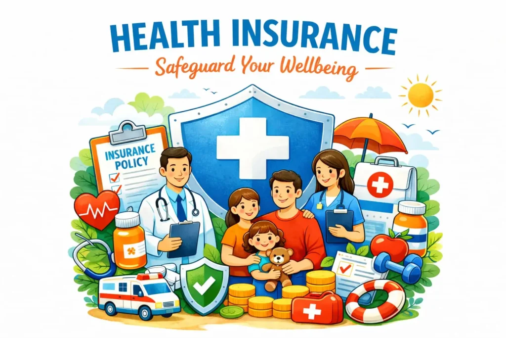 Health insurance coverage plan showing medical benefits, hospital costs protection, and access to quality healthcare services