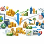 Smart wealth management showing financial allocation, asset distribution, portfolio planning, and structured wealth organization for long term stability