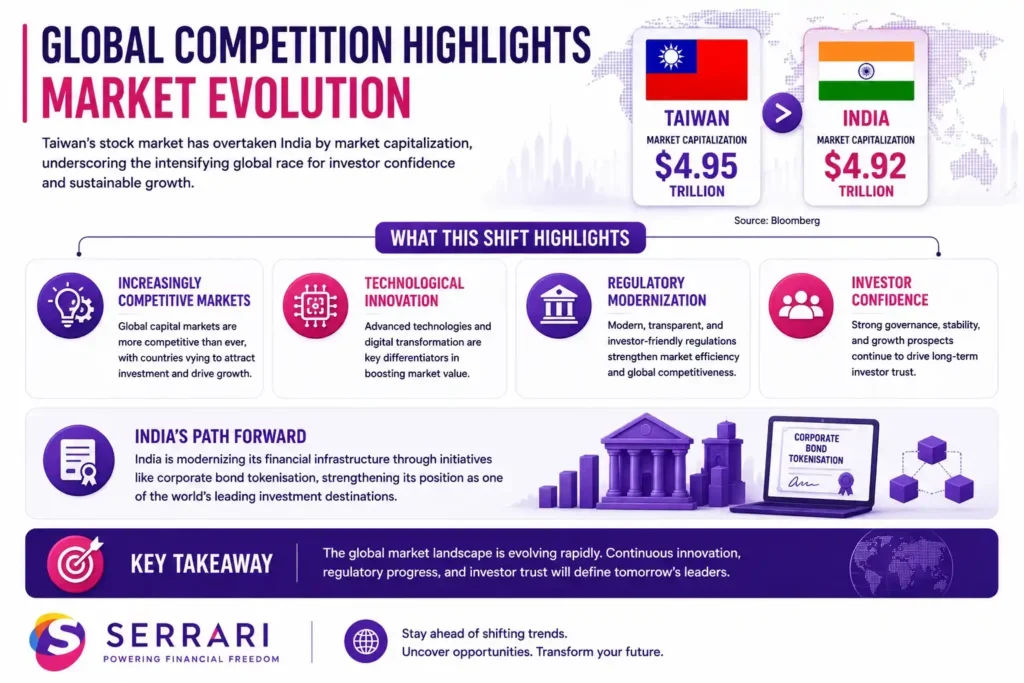 Global financial markets showing competitive evolution through cross-border capital flows, investment diversification, and shifting economic power dynamics