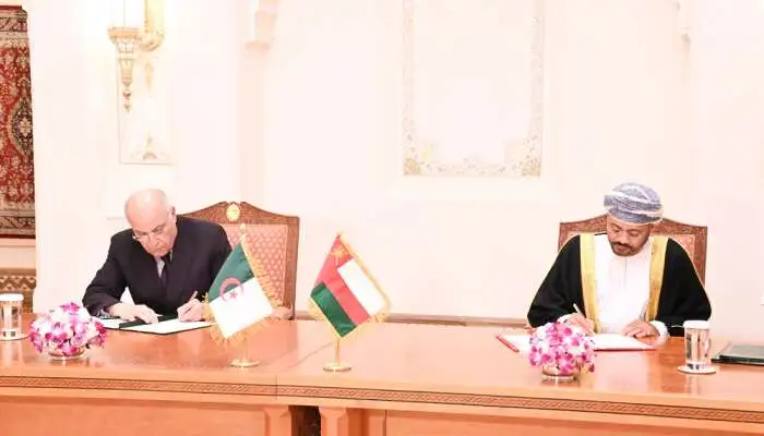 Oman and Algeria sign new agreements to expand bilateral trade, strengthen economic cooperation, and increase investment opportunities across key sectors