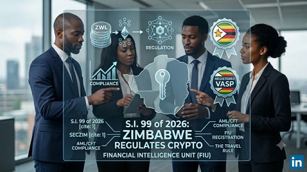 Zimbabwe introduces new cryptocurrency regulations requiring virtual asset businesses to register and comply with oversight rules