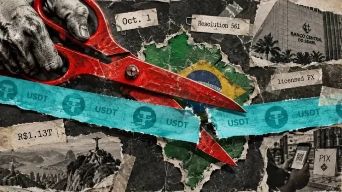 Brazil’s Central Bank will restrict stablecoin and crypto settlement for regulated electronic foreign-exchange providers from October 1, 2026.