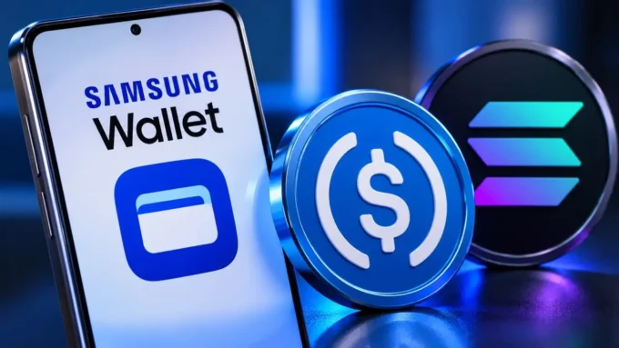 Samsung Wallet adds USDC stablecoin transfers using Solana, bringing cross-border payment functionality to 82 million compatible Galaxy devices in the United States.